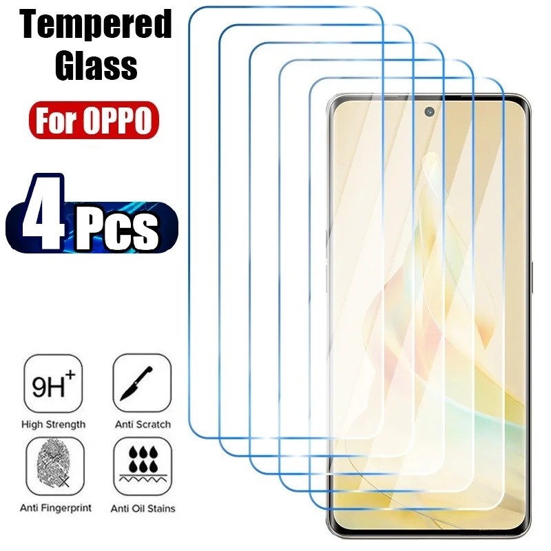Oppo A78 - 4Pcs Tempered Glass For Oppo A98