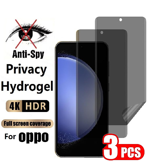 Oppo A78 - 3Pcs Privacy Hydrogel Film For OPPO