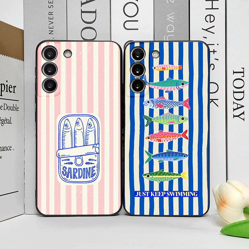 Oppo Find X8 - Cute Striped Pattern Sardines Color Fish