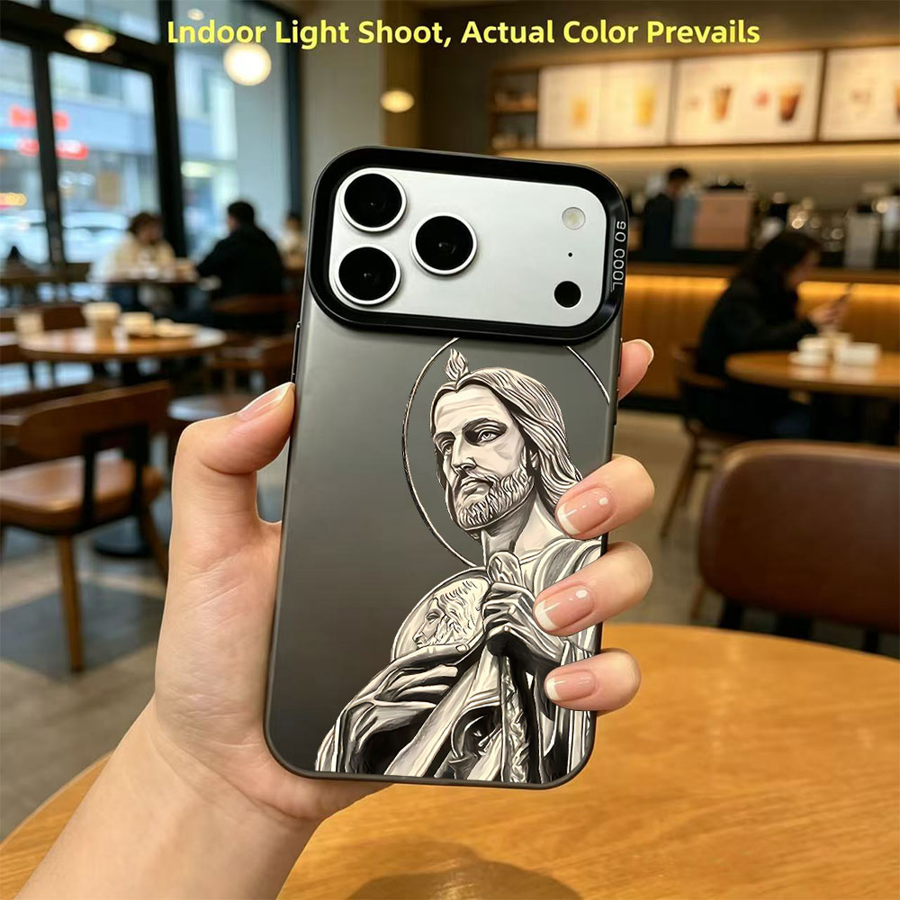 Apple Iphone 15 Pro Max - San Judas Tadeo Pattern Design Phone