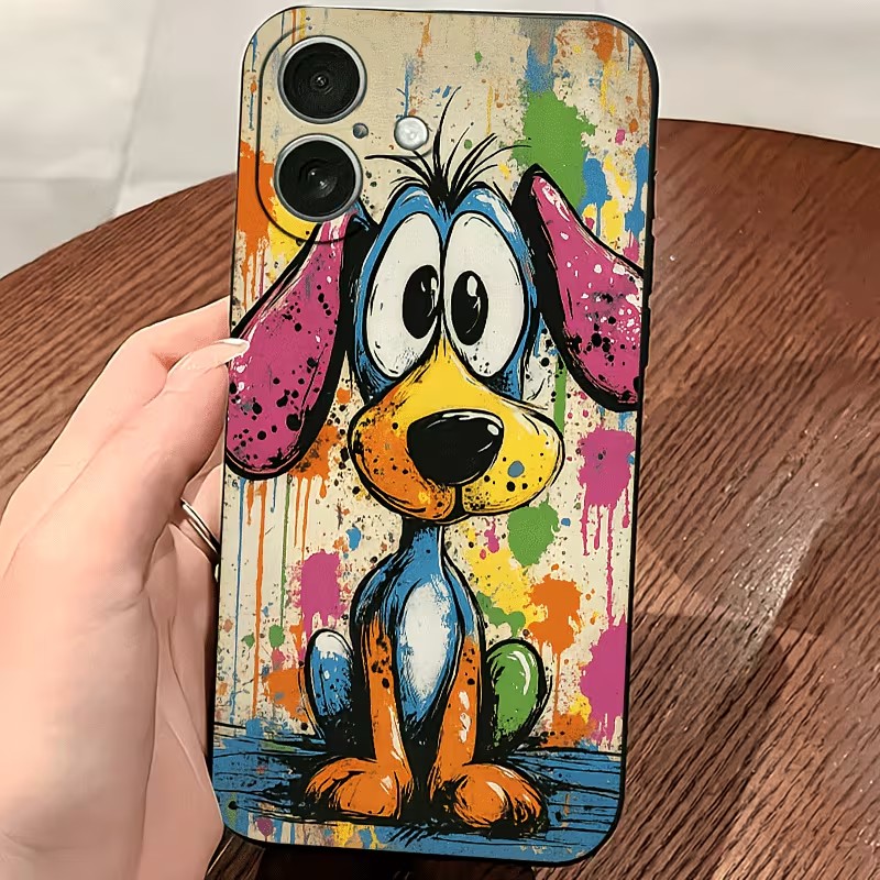 Graffiti Colored Puppy TPU Pho - Apple Iphone 15 Pro Max recension och pris