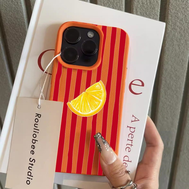 Fashion Lemon Pattern TPU Sili - Apple Iphone 15 Pro Max recension och pris