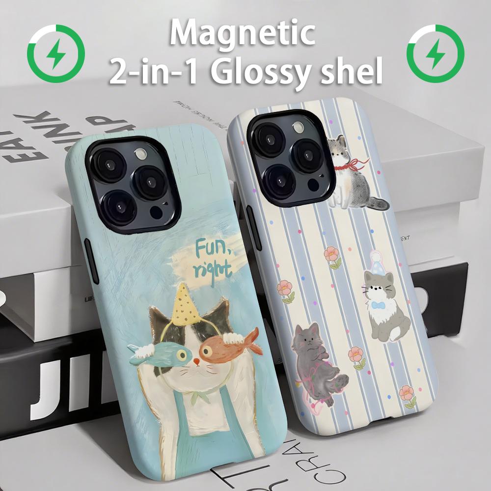 Cute cats and dogs  Phone Case - Apple Iphone 16 recension och pris