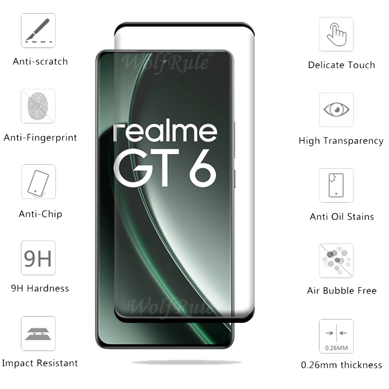 6-in-1 For Realme GT 6 Glass O - Realme Gt 6 recension och pris