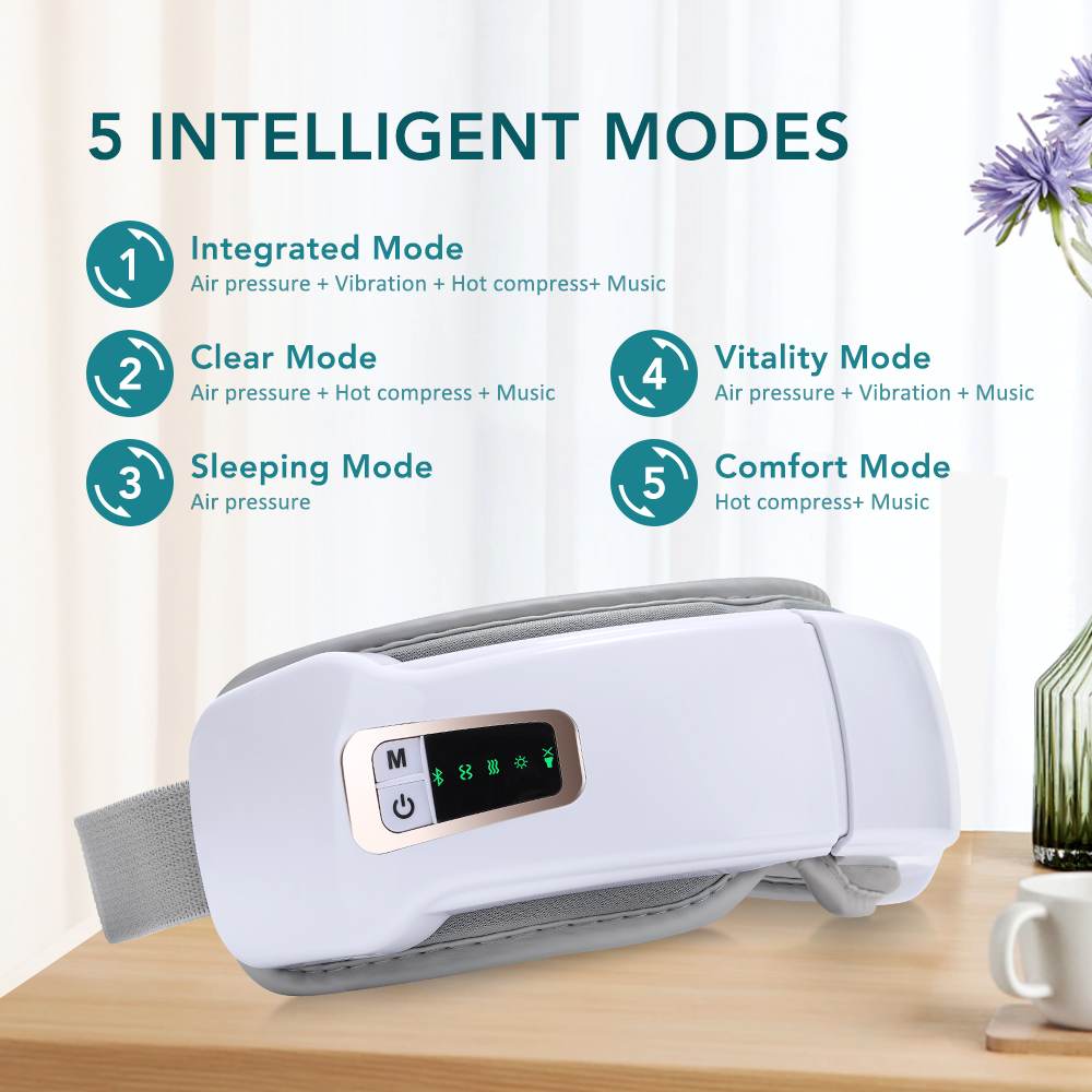 Foldable Eye Air Pressure Mass - Light Therapy Glasses recension och pris