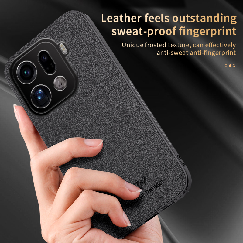 Luxury Built-in Magnet Leather - Oppo Find X8 recension och pris