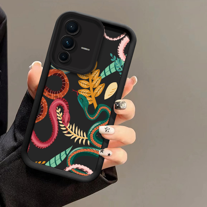 Luxury Snake Print Phone Case  - Vivo V40 recension och pris