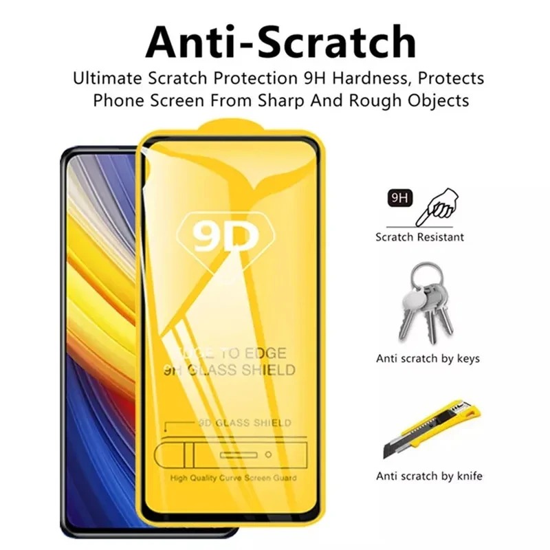 9D Full Cover Protective Glass - Realme C67 recension och pris